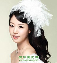 好看抹胸婚纱发型图片,不可错过韩式婚纱照新娘发型