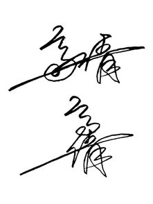 名字用艺术签名怎么写 