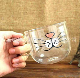 梦之雨 透明玻璃创意礼品杯 厂家批发 单层圆形创意礼品水杯 