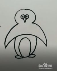 怎样简笔画可爱的小企鹅