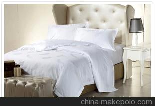 专业设计生产酒店床品 全棉4件套 床单被套枕套 60支纱提花