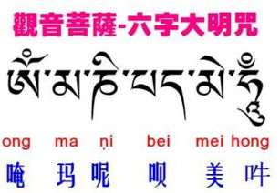 请问这个藏文六字真言对不对 不是六字么 怎么只有五个字母 他们分别代表什么意思 急,急,急 在线等 