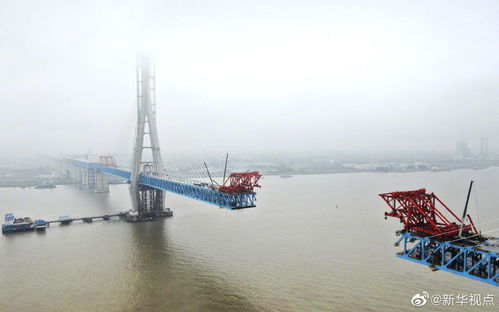封顶 世界最大跨度公铁斜拉桥主塔顺利建成 图