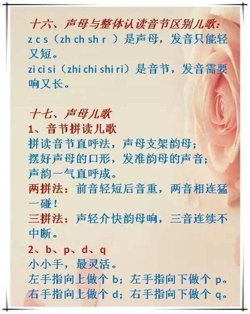 小学拼音全变顺口溜,无数家长收藏,老师都拿去做教材