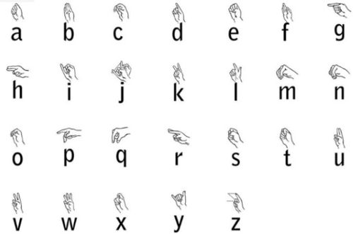 手语的二十六个字母怎样表示 