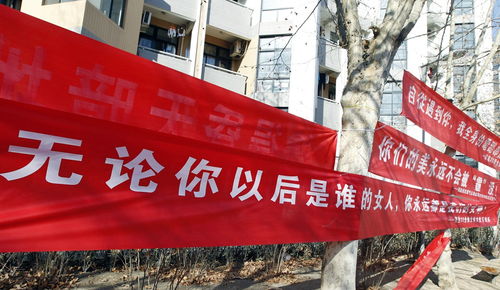 清华学生公寓周边挂横幅庆祝 女生节 