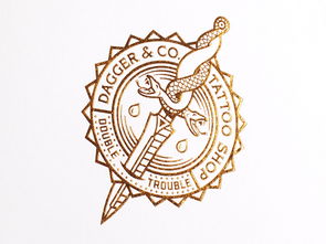Dagger Co.纹身店品牌视觉VI设计