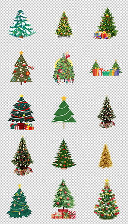 PNG抽象圣诞树 PNG格式抽象圣诞树素材图片 PNG抽象圣诞树设计模板 我图网 