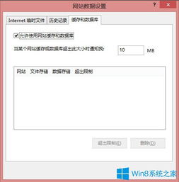 ie浏览器设置缓存win10