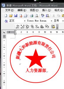 请问有谁会用WORD制作公章的步骤 