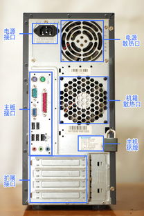 电脑主机各插线插孔位置示意图