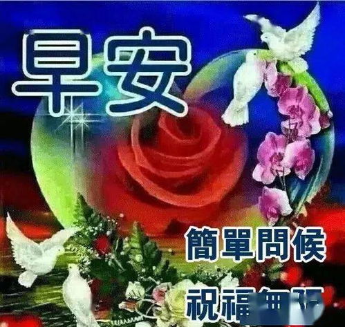 早晨好最美动态图带字,早晨早安问候祝福语录短信