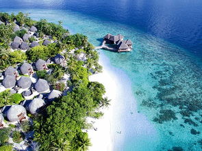 马尔代夫比亚度岛浪漫的热带岛屿美景