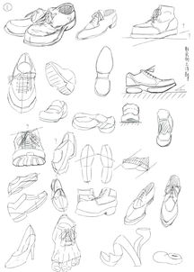 这几十种画鞋子的款式参考,学画画的你一定不能错过 