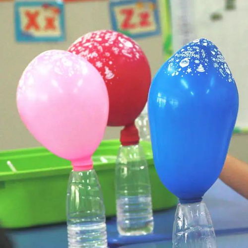 除了嘴巴吹,还有什么方法能让气球变大 力迈学校STEAM课程 气球变大了
