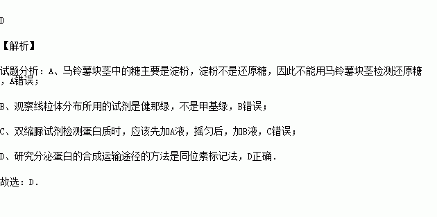 同位素标记法专题解析