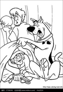 卡通惊讶的小狗手绘线稿图片 人物卡通图片 红动手机版 