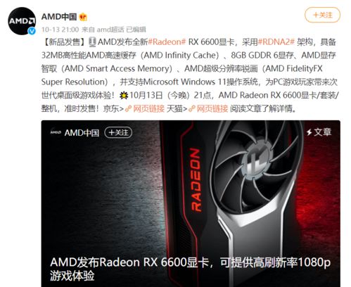 RX 6600正式上市 AMD专业矿卡曝光