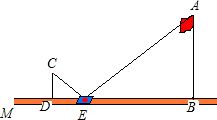 王芳同学利用下面的方法测量学校旗杆的高.如图在旗杆的底部B引一条直线BM.在这条直线适当的位置E处放一面镜子.当她沿着这条直线走到点D处时恰好在镜子中看到旗杆的顶端A 