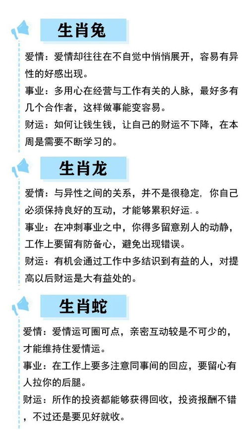 下周生肖运势解析10月10日起