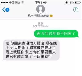 给爸爸发的过年信息,会收到什么回复