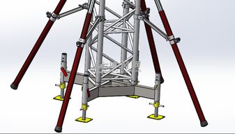 钢结构支撑底座 支架三维模型