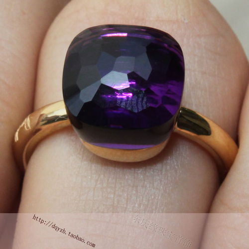 紫色晶石戒指