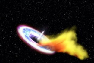 科学家见证黑洞吞噬恒星 喷射高速闪光