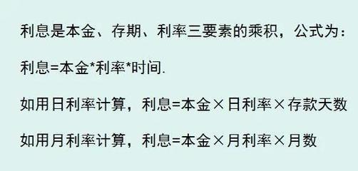 利率怎么算?日息,月息.年息