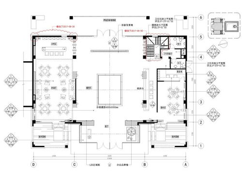 二层现代售楼部室内装修设计施工图
