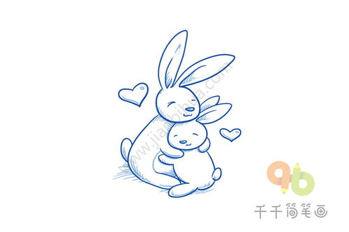 可爱的兔子简笔画大全