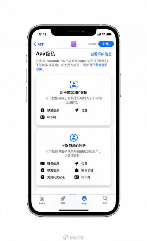 苹果AppStore上线隐私信息功能