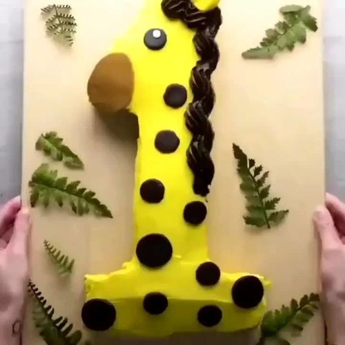 美食创意之手工制作数字蛋糕 