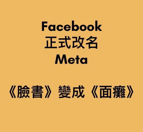 以前管Facebook叫 脸书 现在管Meta叫什么呢