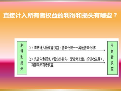 直接计入当期利润的利得和损失具体指哪些？尽量通俗易懂。