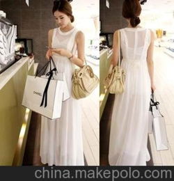 2013新款连衣裙女士韩版女装雪纺长裙修身连衣裙 两件套支持混批