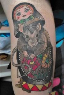 生肖纹身之子鼠 鼠类纹身大全 