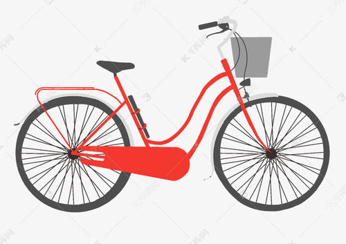 红色自行车素材图片免费下载 千库网 