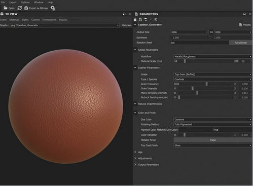 Poliigon Leather Generator C4D皮革纹理生成插件