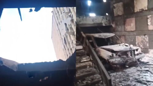 乌士兵拍视频结果暴露隐蔽点位置 屋顶被炸出个大窟窿