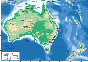 澳大利亚地图英文版