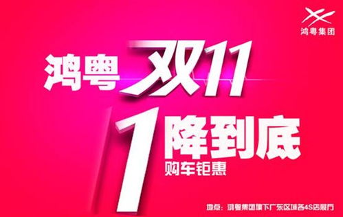 鸿粤双11 一降到底 限时特惠活动 