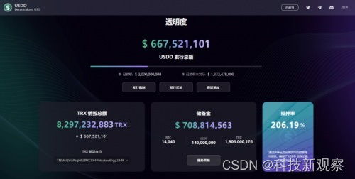 波场TRON USDD：去中心化稳定币赛道的新领军者