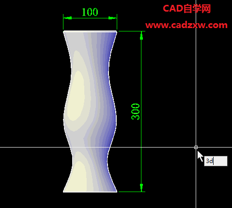 花瓶建模旋转怎么弄好看 CAD三维花瓶的建模方法