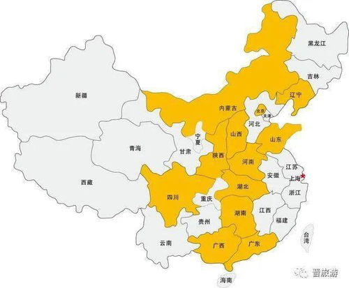 中国34个省份面积大小排名名单