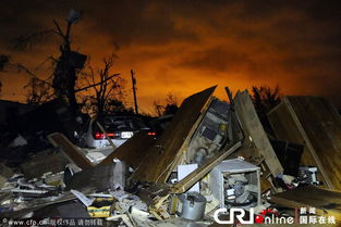 美国中西部地区遭遇风暴和龙卷风袭击 无人员伤亡 