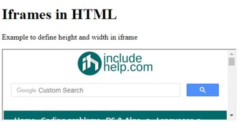 html iframe HTML iframe