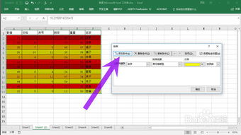 MS Excel 2016怎样设置单元格按照颜色排列顺序