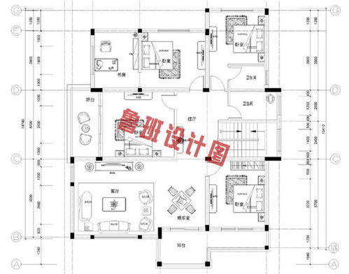 农村三层砖混结构别墅自建设计图,配色比较好看