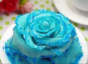 蓝色妖姬小蛋糕的做法 